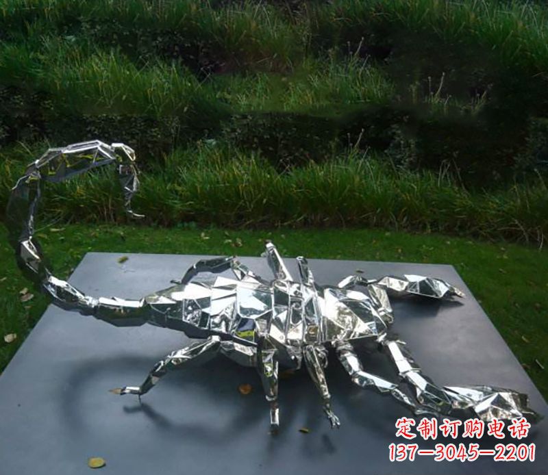 达州不锈钢蝎子雕塑