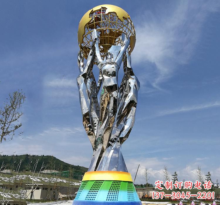 达州不锈钢艺术地球仪雕塑