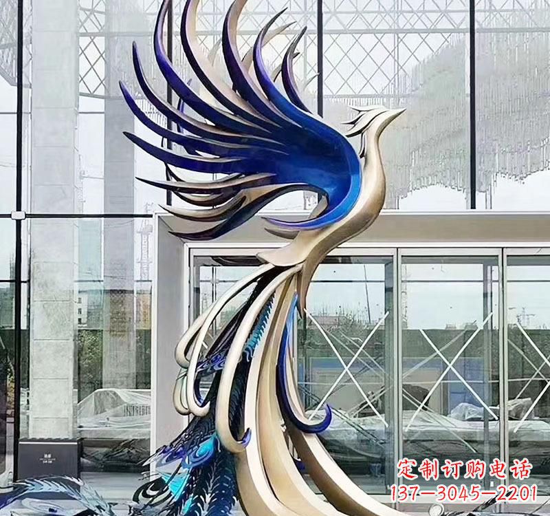 达州不锈钢艺术凤凰雕塑——璀璨夺目的艺术之美