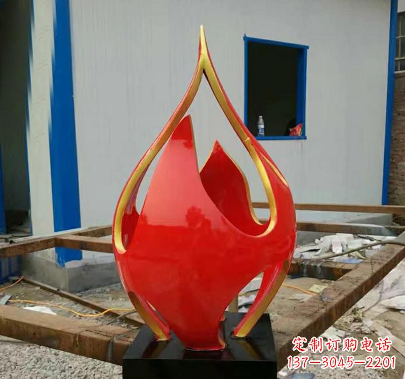 达州不锈钢艺术景观火龙果雕塑