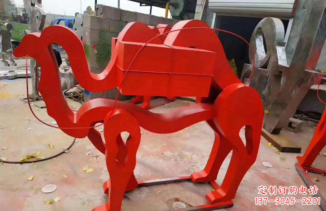 达州不锈钢艺术骆驼雕塑——雕塑精美的艺术之作