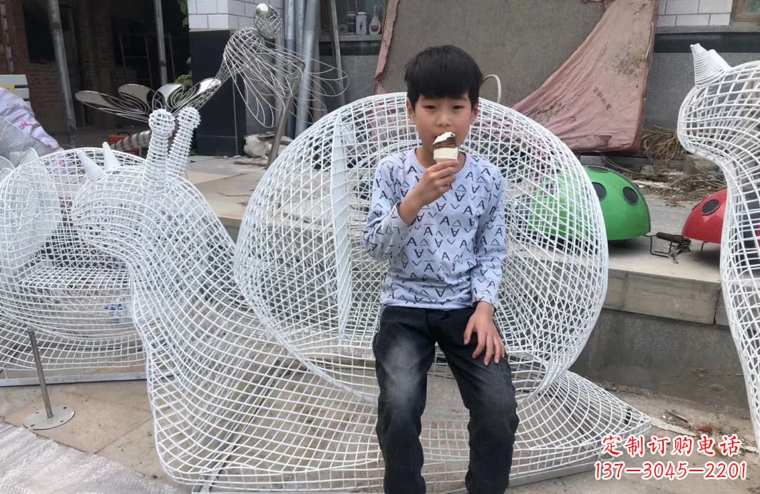 达州不锈钢艺术蜗牛座椅