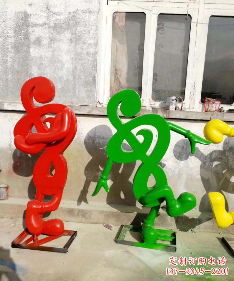 达州美妙音乐不锈钢音符雕塑