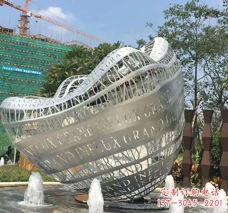 达州不锈钢元宝雕塑精致华贵的象征