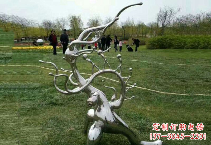 达州不锈钢树枝雕塑精美的艺术装饰