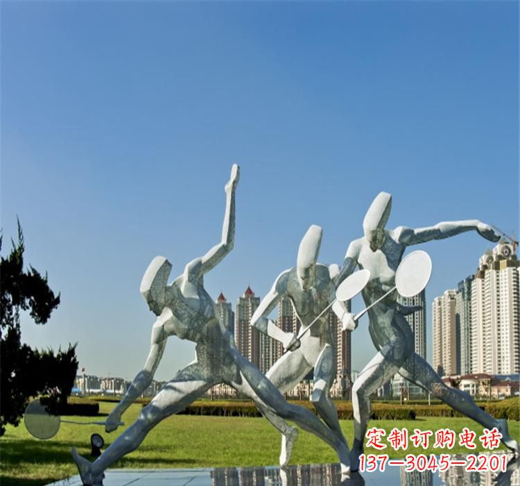 达州不锈钢羽毛球雕塑——拓展你的园林视野