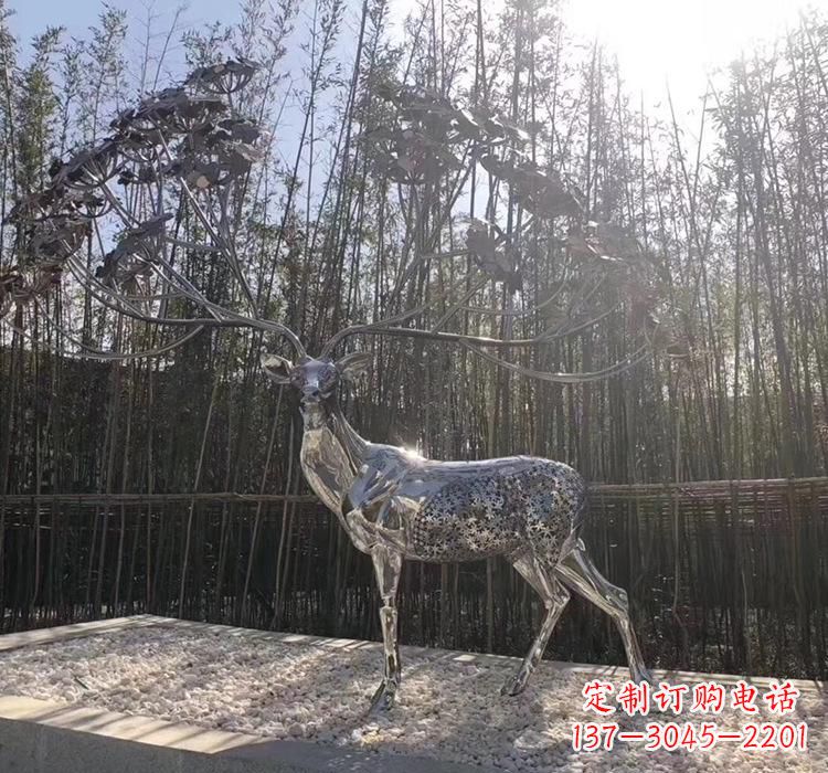 达州不锈钢园林动物雕塑