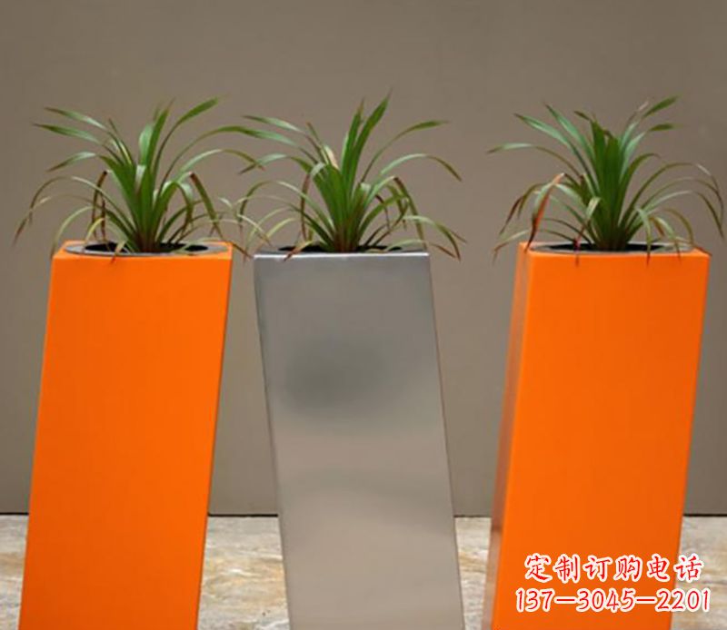 达州不锈钢花盆雕塑一种全新的视觉体验