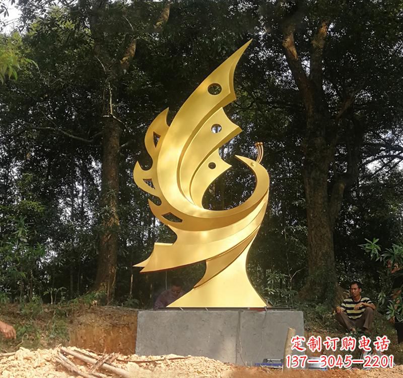 达州不锈钢凤凰雕塑——彰显传统文化之美
