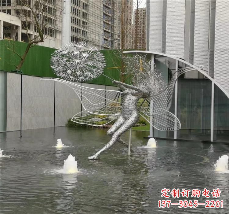 达州美丽的不锈钢蒲公英雕塑
