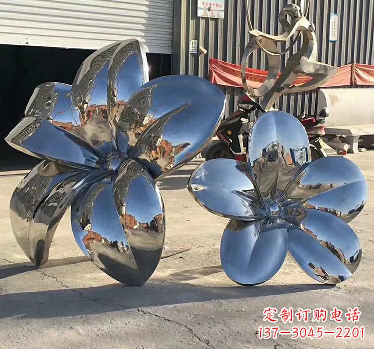 达州不锈钢荷花雕塑美丽又耐用