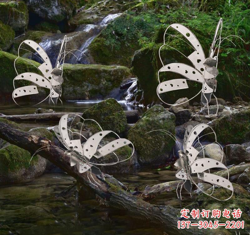 达州不锈钢园林艺术镂空蝴蝶雕塑——绽放自然之美
