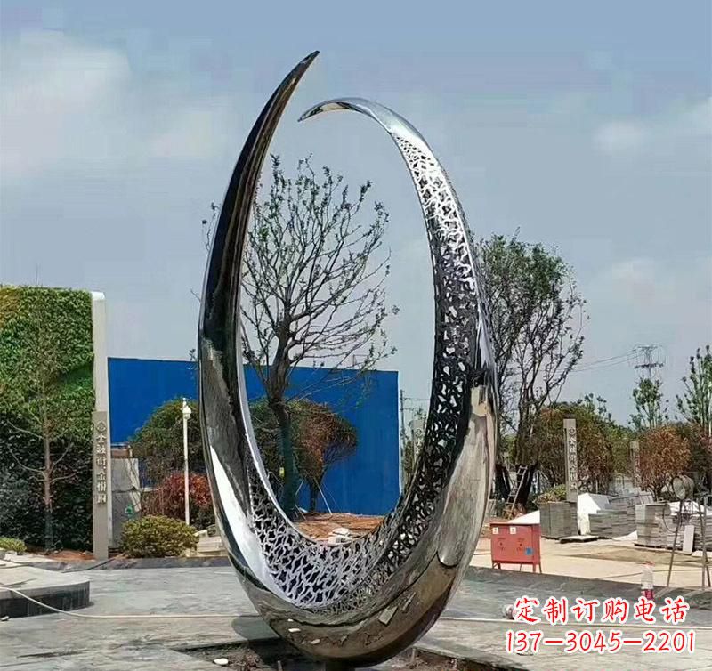达州不锈钢圆环雕塑将艺术与实用结合