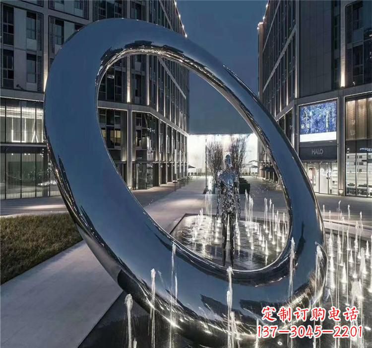 达州圆环景观雕塑令人惊叹的视觉奇观