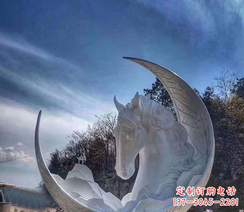 达州不锈钢月亮动物雕塑
