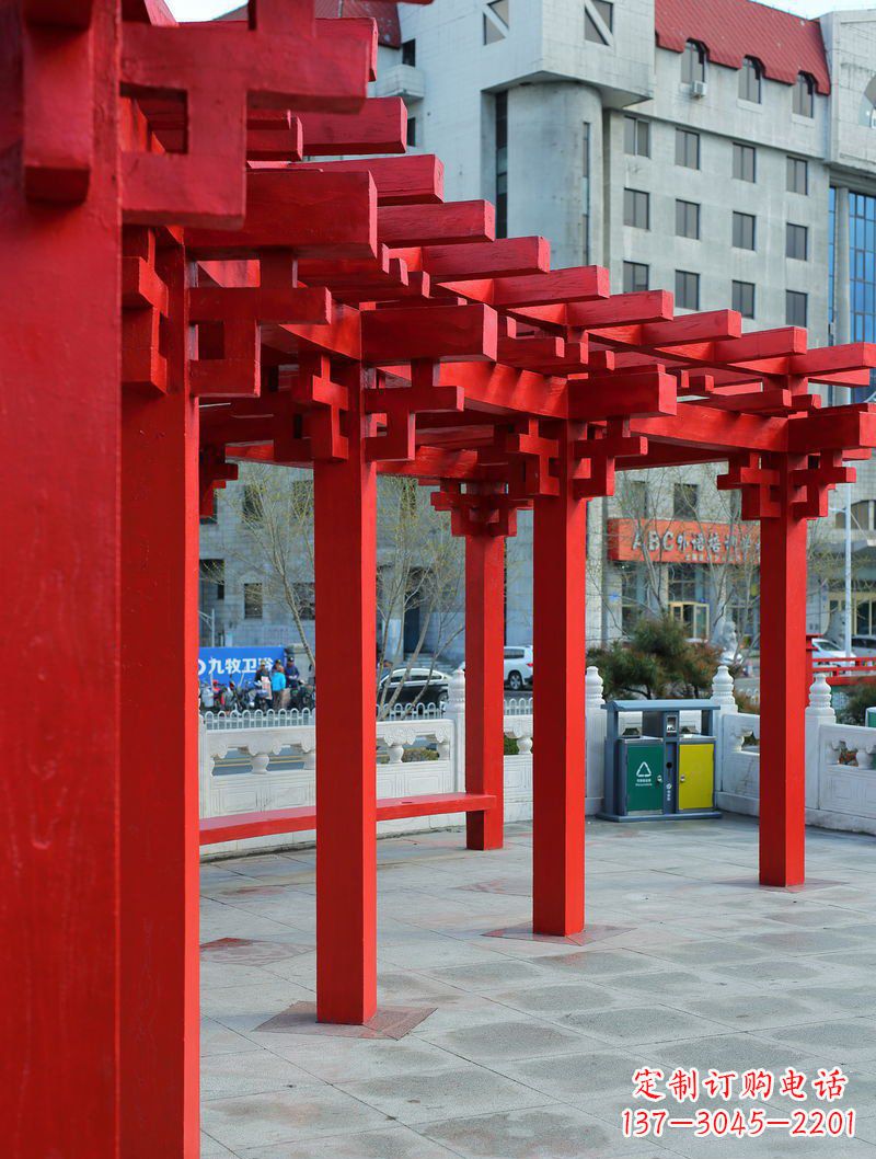 达州长廊雕塑描绘城市景观的艺术作品
