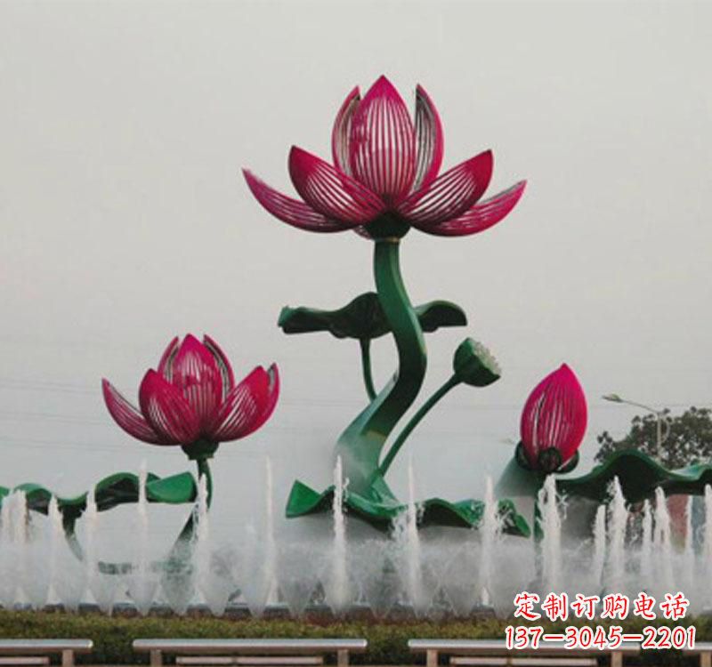 达州不锈钢莲花雕塑