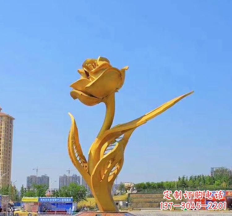 达州精美不锈钢紫荆花雕塑