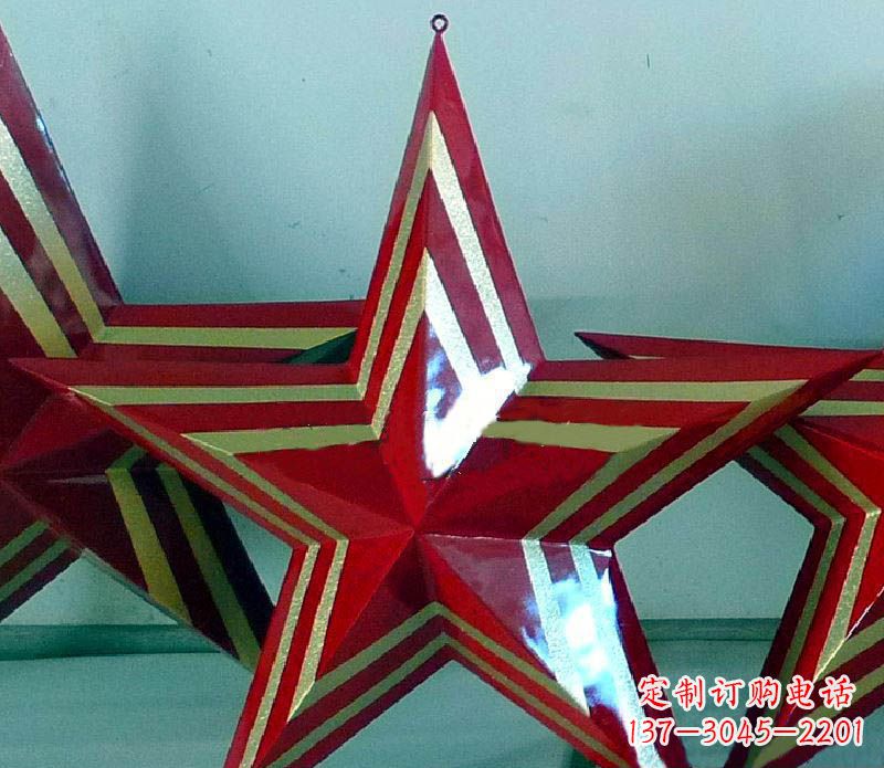 达州部队的荣耀五角星雕塑