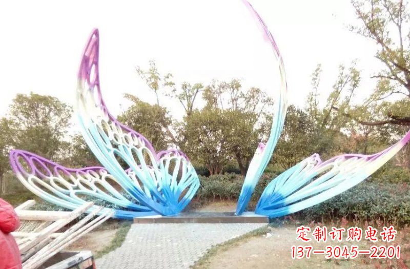 达州彩色不锈钢蝴蝶雕塑