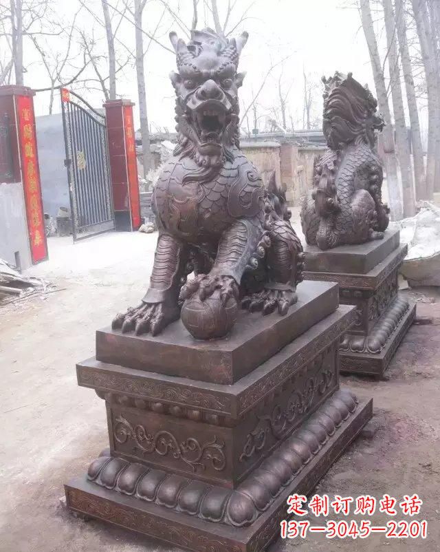 达州麒麟雕塑古老而又神秘