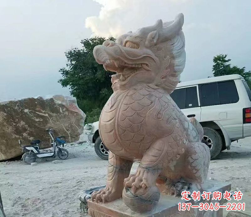 达州麒麟雕塑象征传统文化的精灵