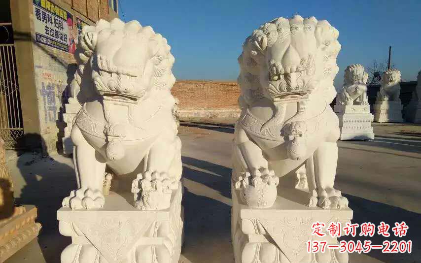 达州狮子雕塑象征力量与智慧