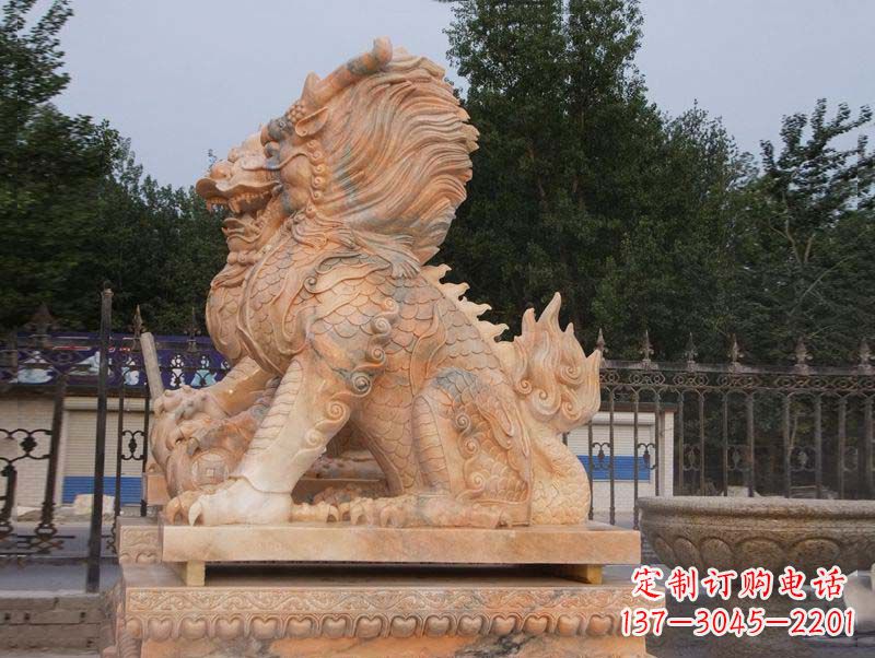 达州麒麟门口镇宅石雕