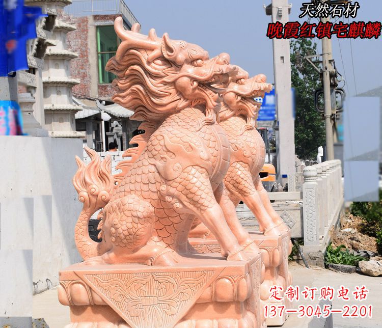 达州麒麟雕塑——美丽的晚霞之赞