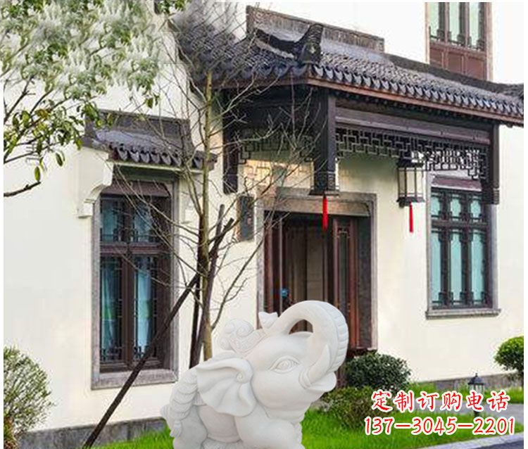 达州小象招财石雕——引领幸福的钥匙
