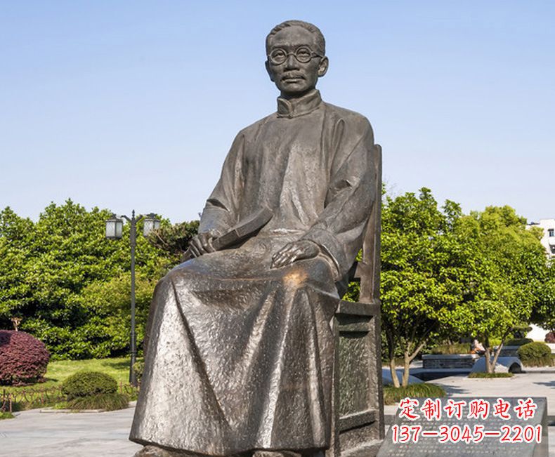 达州蔡元培一位教育家的雕塑