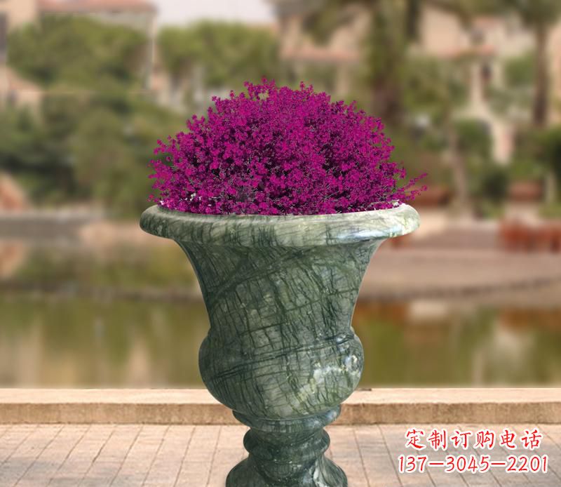 达州白玉景观花盆雕塑让你的景观更加美观