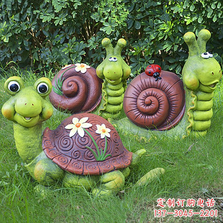 达州蜗牛雕塑——精致的草坪小动物装点