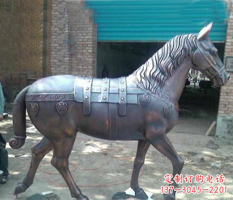 达州马铜雕塑传递草原动物的非凡魅力