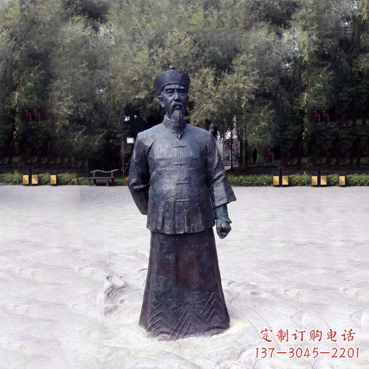 达州曾国藩铜像中国晚清名臣的荣耀