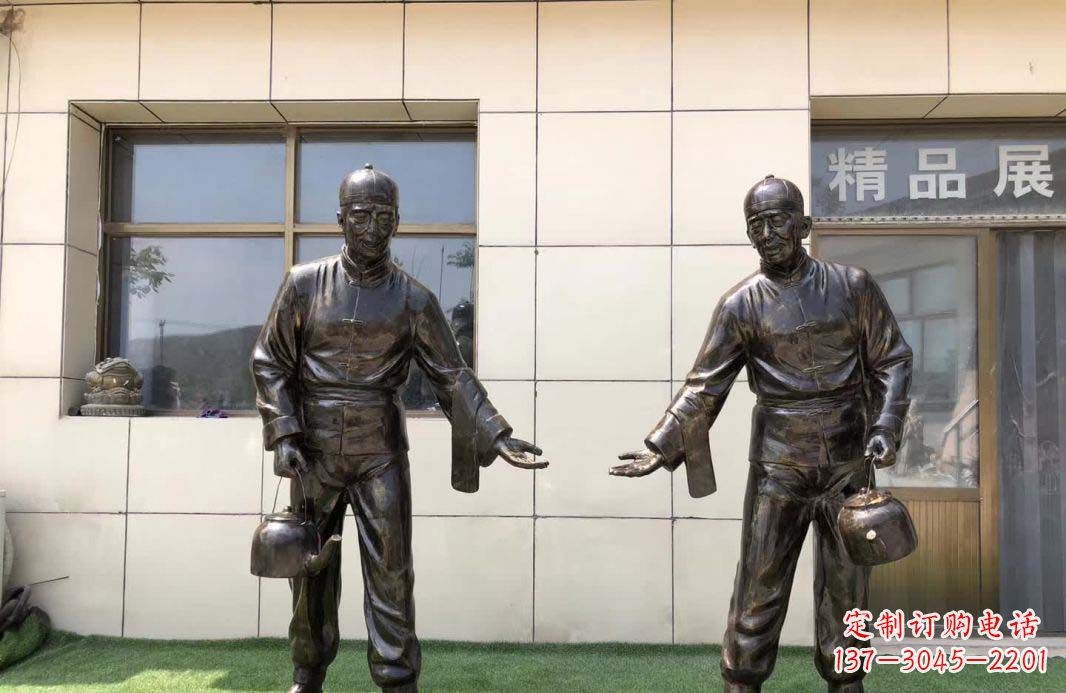 达州店小二雕塑——记茶馆民俗