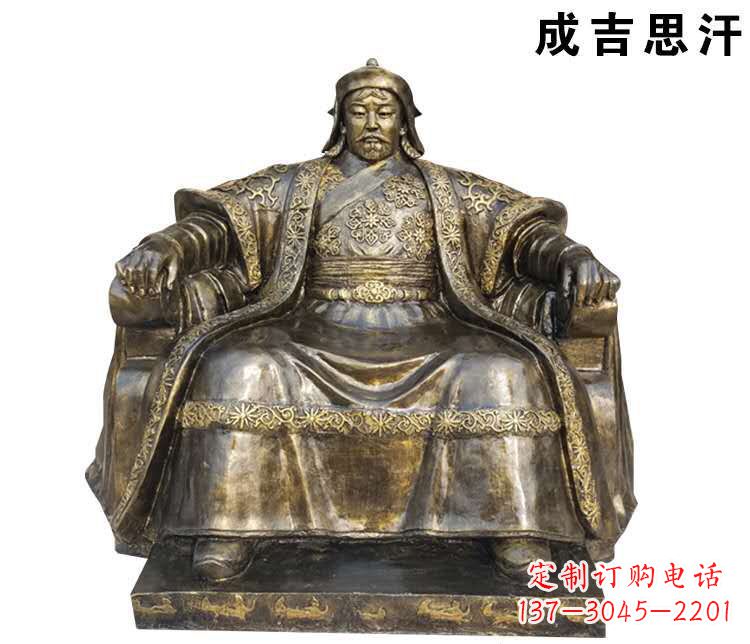达州成吉思汗英雄的雕像
