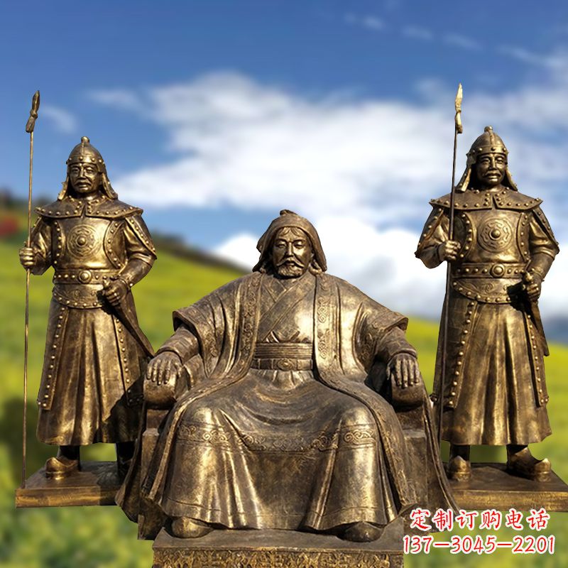 达州成吉思汗一座永恒的纪念雕塑