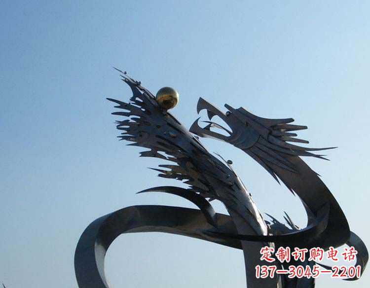 达州不锈钢龙雕塑精细的手工艺品