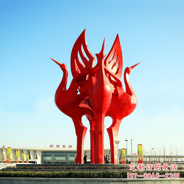 达州“仙鹤之歌仙鹤雕塑的精彩瞬间”