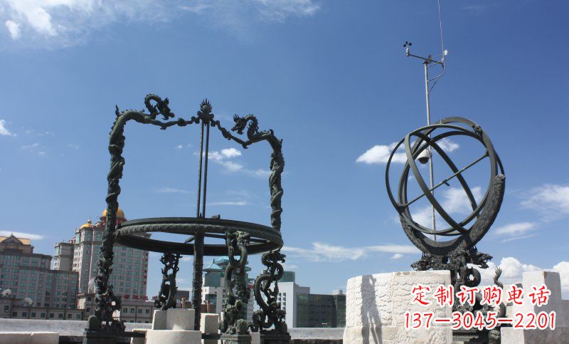 达州浑天仪雕塑,见证着城市的历史