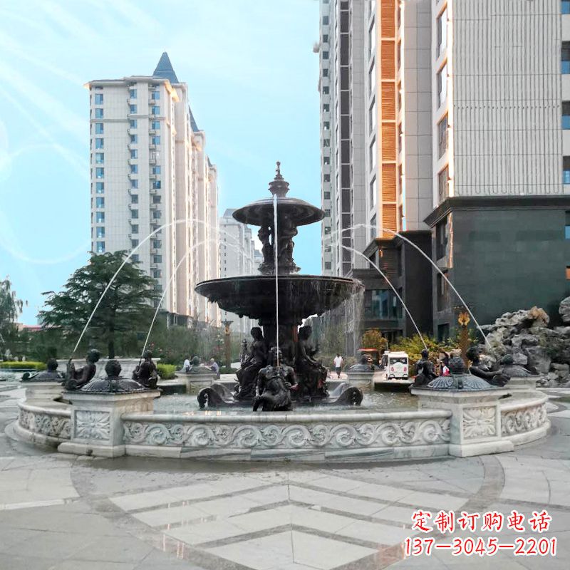 达州城市广场欧式水景喷泉雕塑的魅力
