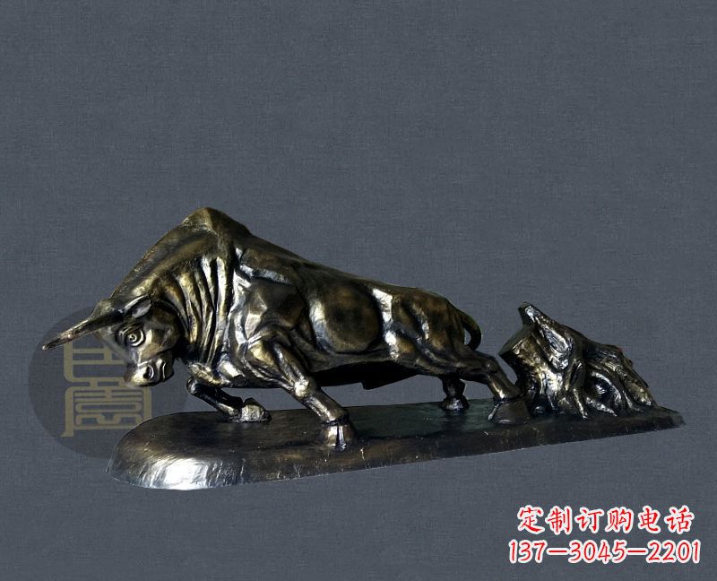 达州缔造城市景观,铜雕拓荒牛添彩