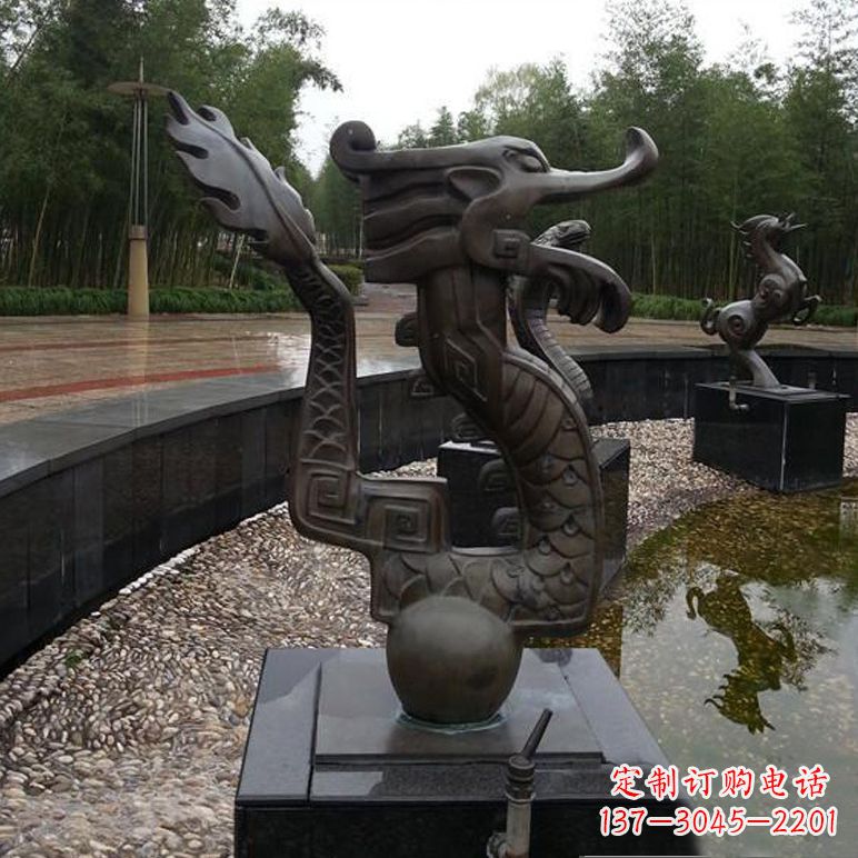 达州城市十二生肖喷泉雕塑