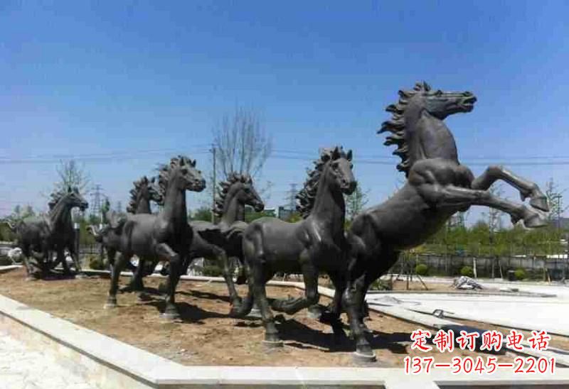 达州铜马雕塑美观华贵的城市艺术