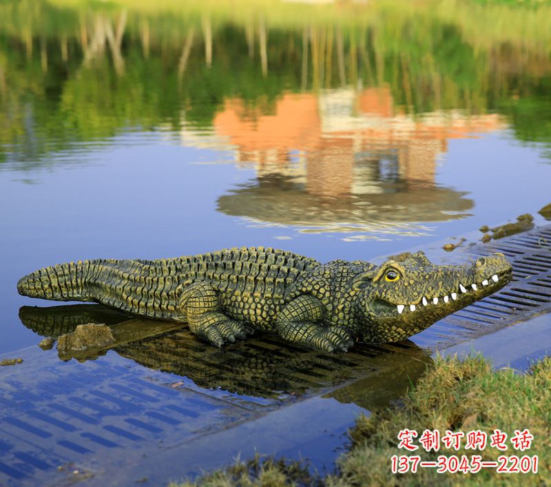 达州玻璃钢水池雕塑——池塘水景的精美装饰