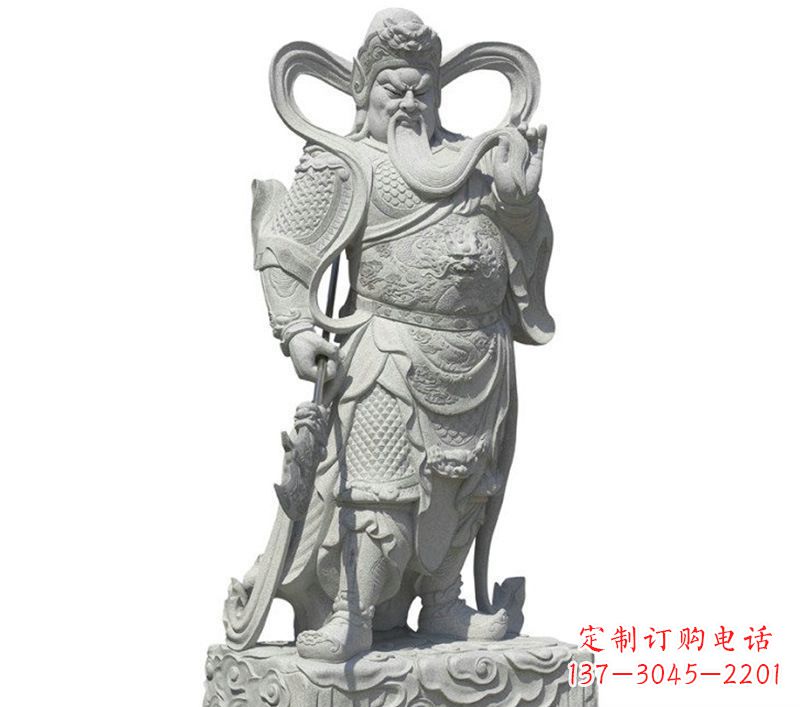 达州关公雕像象征着威武的英雄