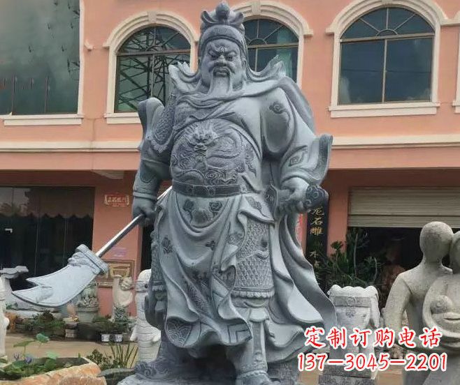 达州神秘的关公石雕