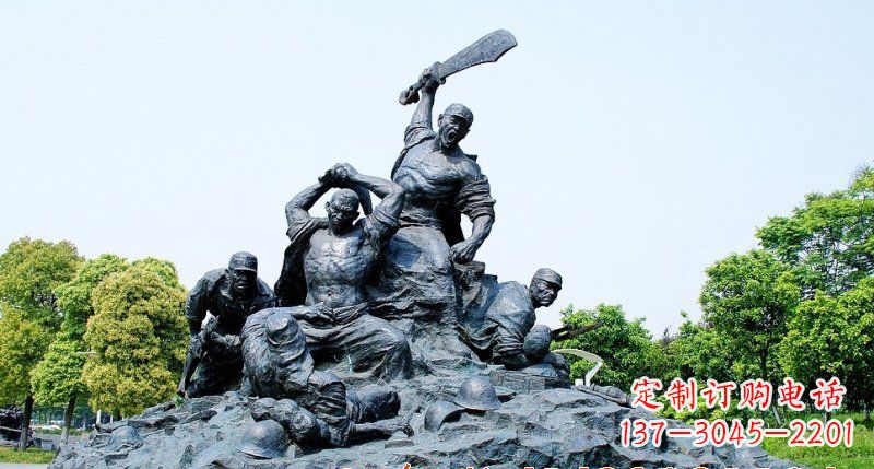 达州红军雕塑传承冲锋精神