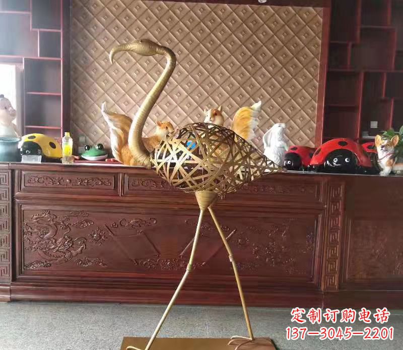 达州火烈鸟雕塑精美绝伦